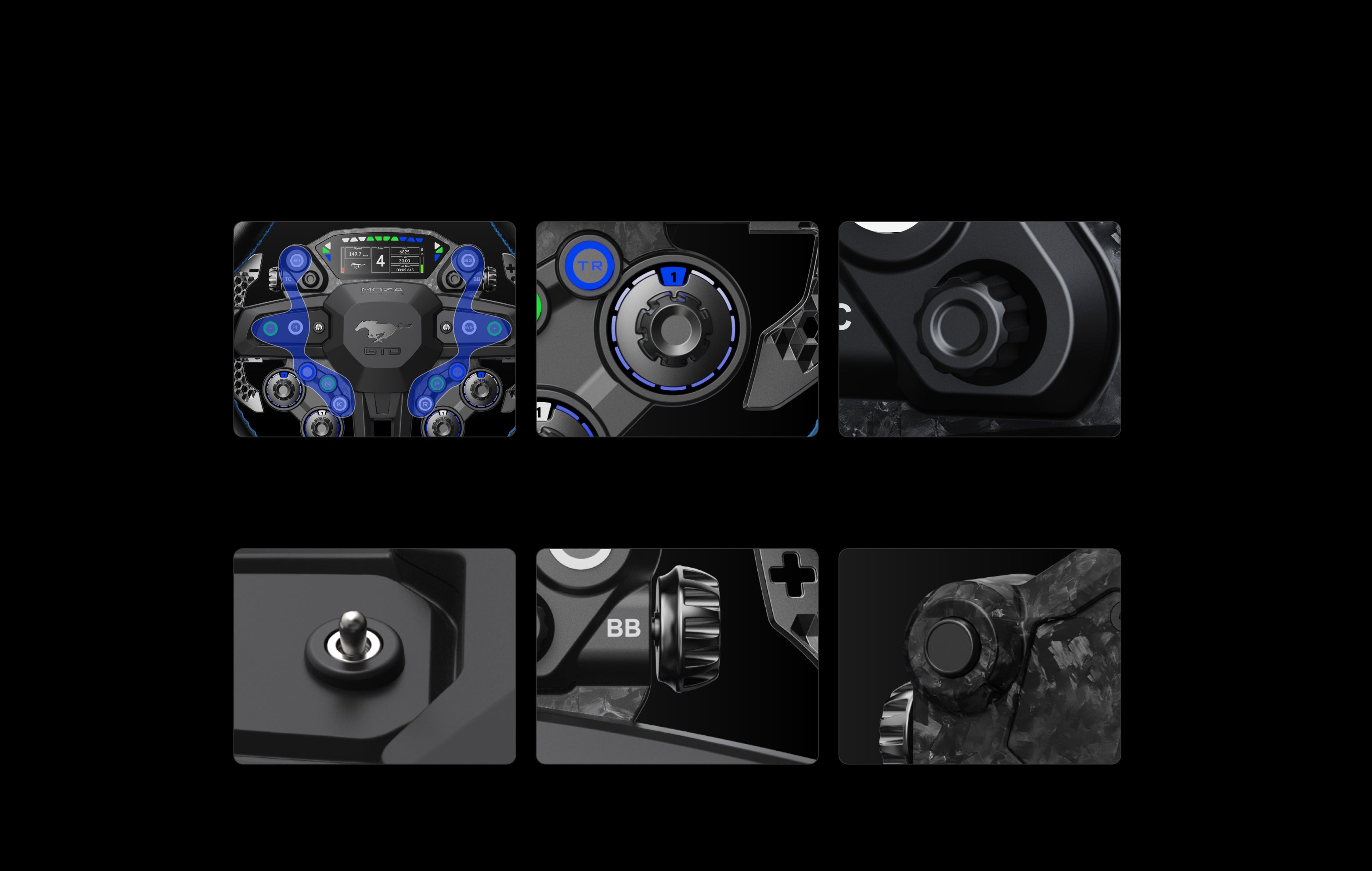 Moza Mustang GTD buttons